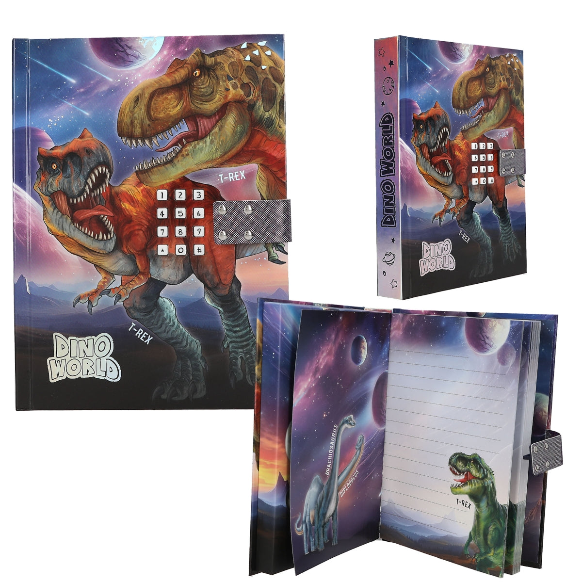 Dino World Geheimcode Tagebuch mit Sound - DEPESCHE