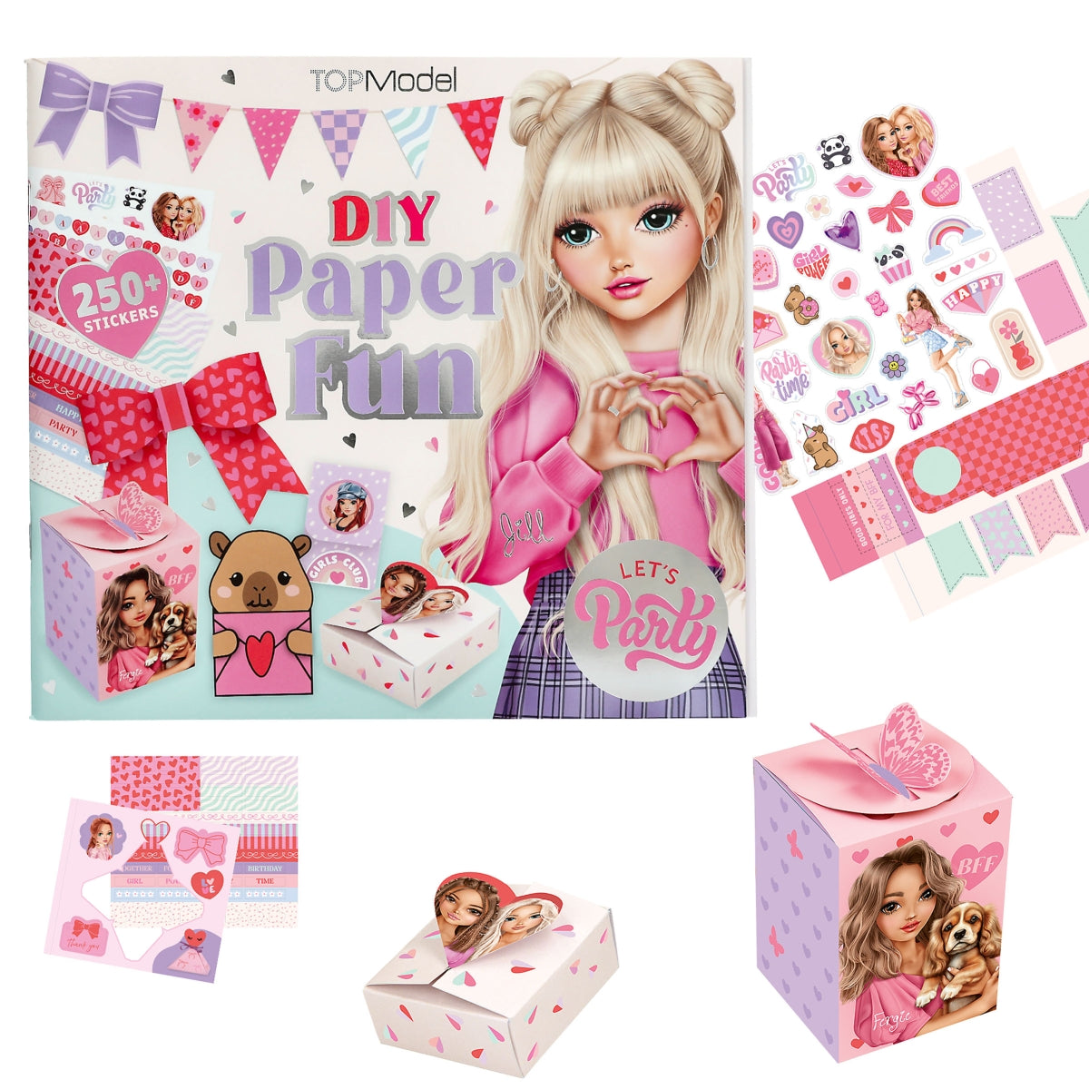 TOPModel DIY Paper Fun - Bastelbuch mit 250 Stickern