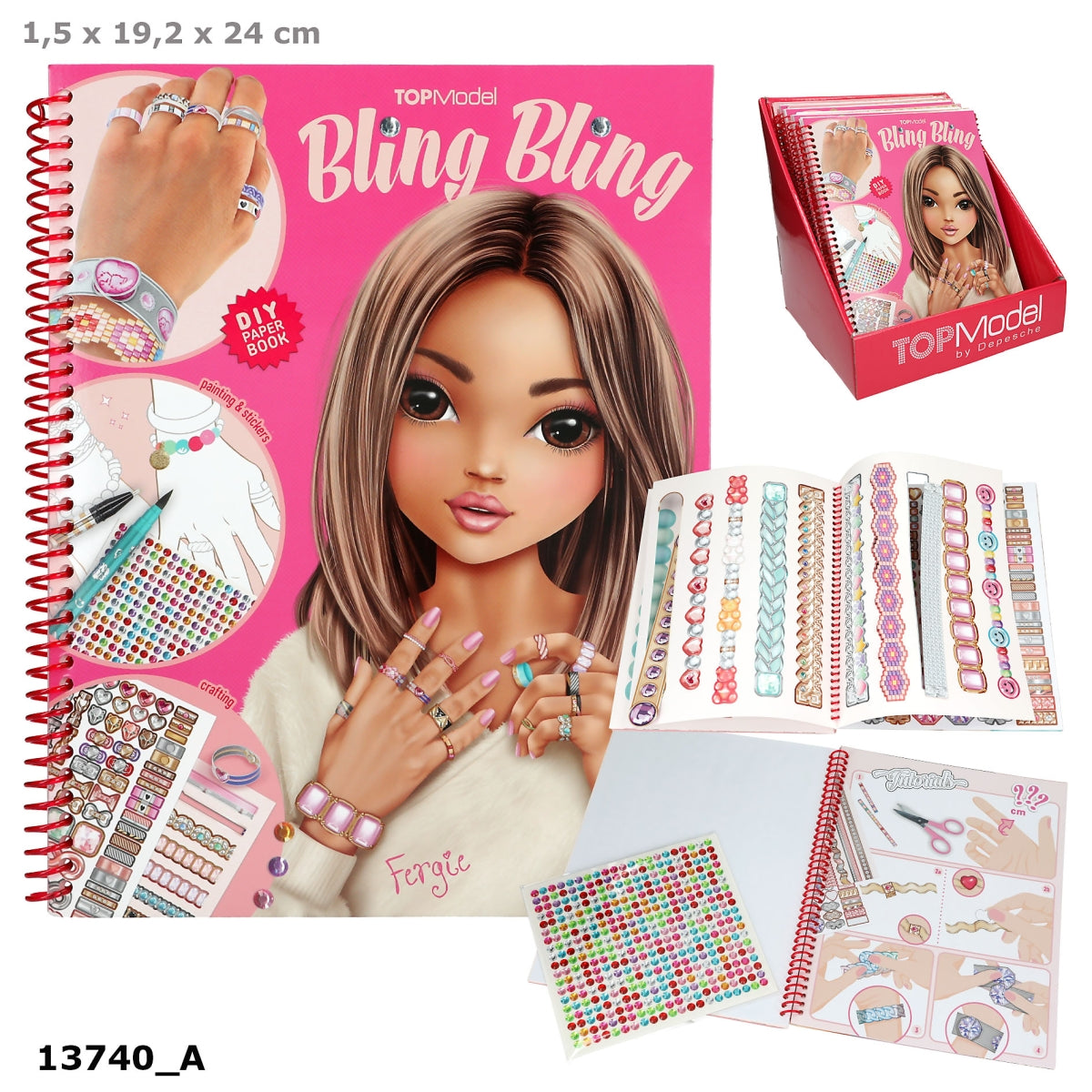 TOPModel BLING BLING Kreativbuch Schmuck basteln & ausmalen