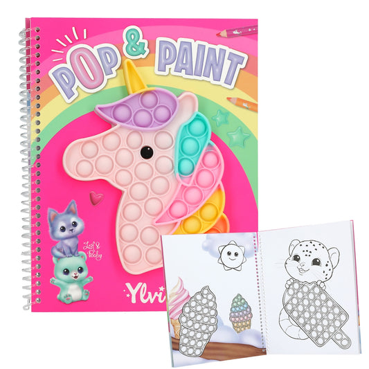 Ylvi Pop & Paint Malbuch mit Plopper-Einhorn