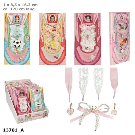 TOPModel DIY Laces & Charms Set – 1 von 4 Designs (zufällig)
