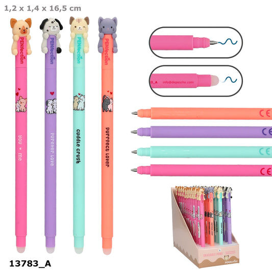 PENfection Gelstift Colour Buddies Tierkopf – 1 von 4 Designs, sortiert