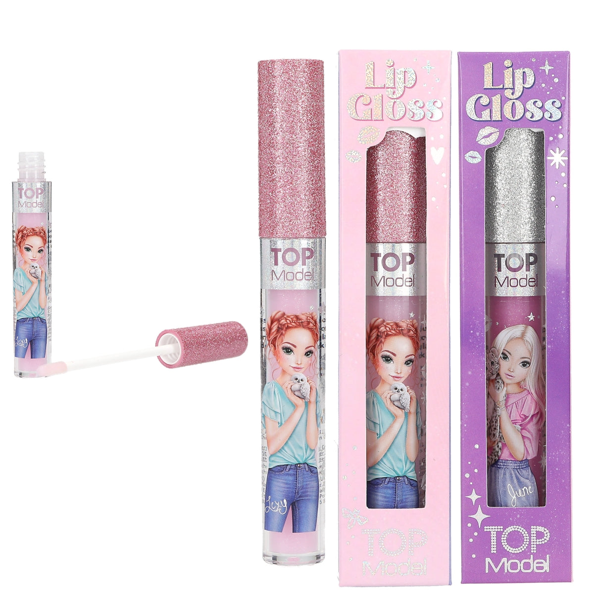 TOPModel Lipgloss BEAUTY and ME - Glitzerkappe Erdbeere / Blueberry