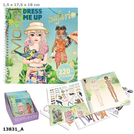 TOPModel Dress Me Up Stickerbuch Safari – 11 Stickerbogen