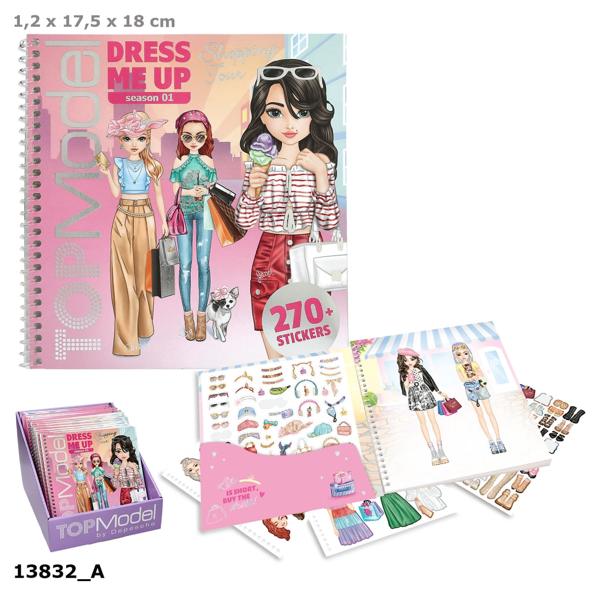 TOPModel Dress Me Up Stickerbuch Shopping Tour