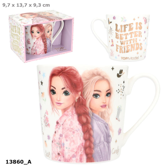 TOPModel Becher COWGIRL, 300 ml, Porzellan, Goldveredelung
