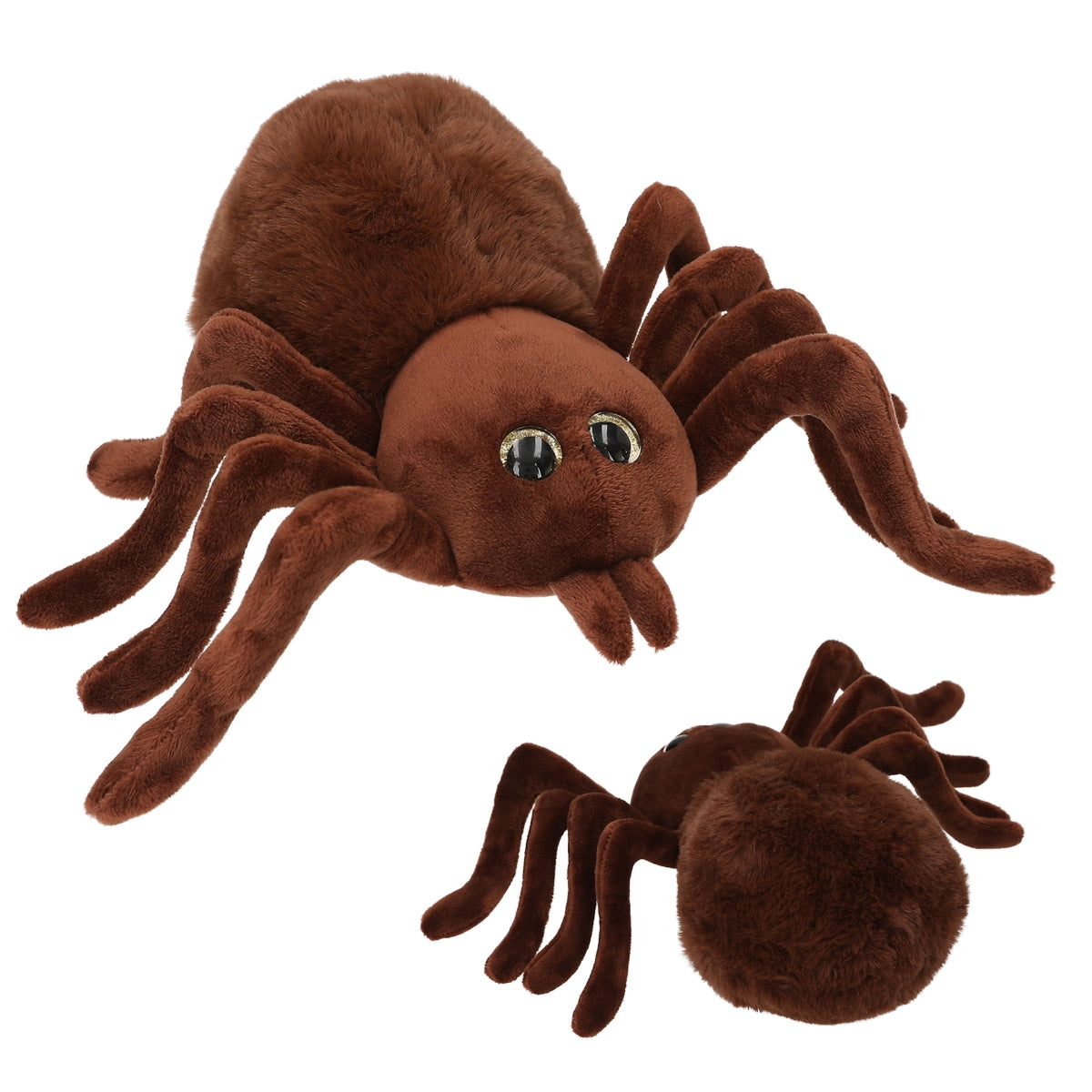 Adventure World Plüsch Spinne 20 cm braun