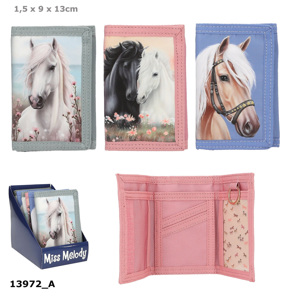 Miss Melody Portemonnaie Pferde – 1 von 3 Designs zufällig