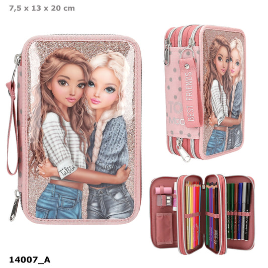 TOPModel 3-Fach-Federtasche DOTS – Komplett gefüllt