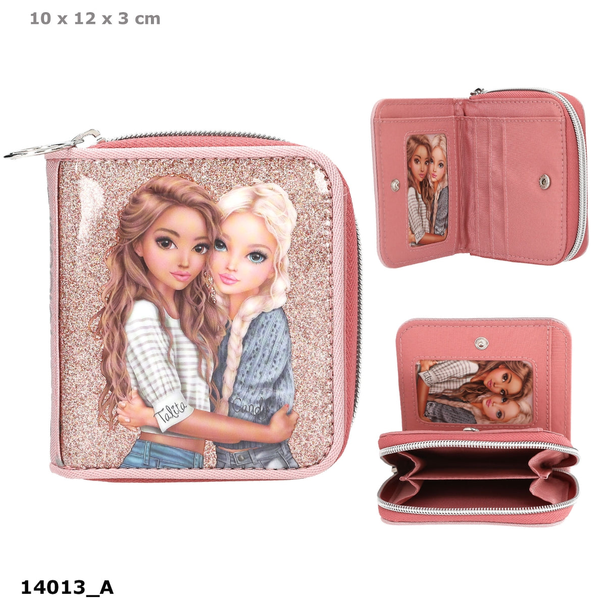 TOPModel Portemonnaie DOTS – Glitzer, Karten & Münzfach