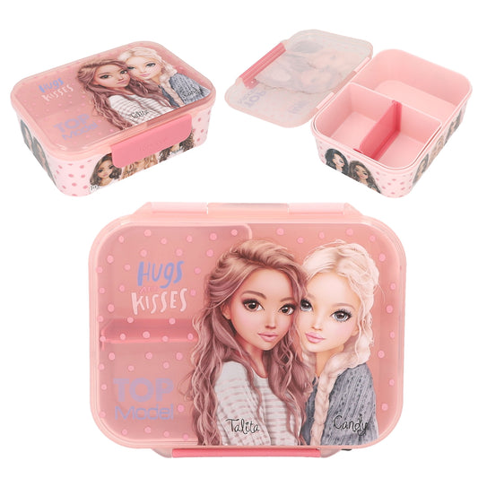 TOPModel Brotdose DOTS – BPA-frei, 2 Fächer, Klippverschluss