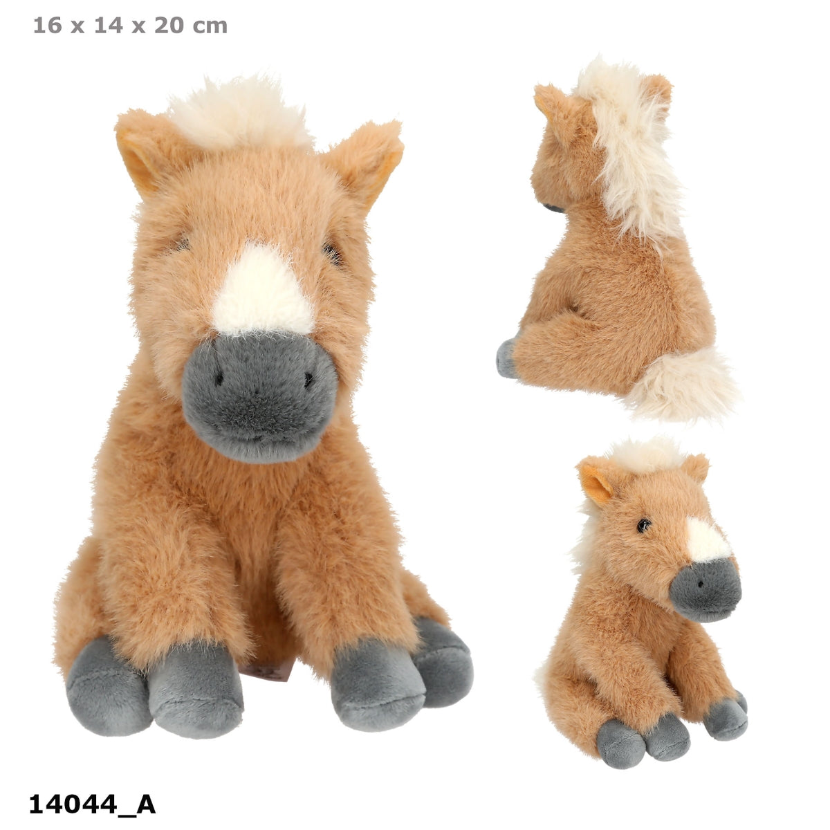 Miss Melody Plüschpferd beige, 20 cm – sitzendes Kuscheltier