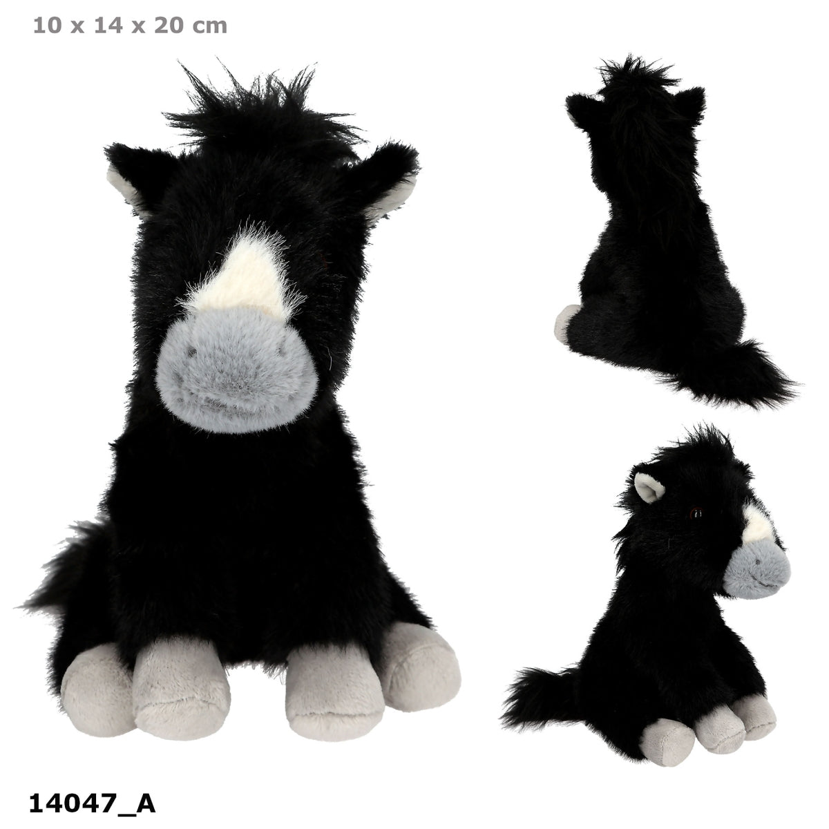 Miss Melody Plüschpferd schwarz, 20 cm