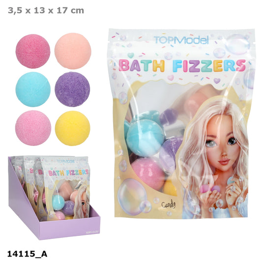 TOPModel Badebomben CANDY GLAM - 6 bunte Badekugeln