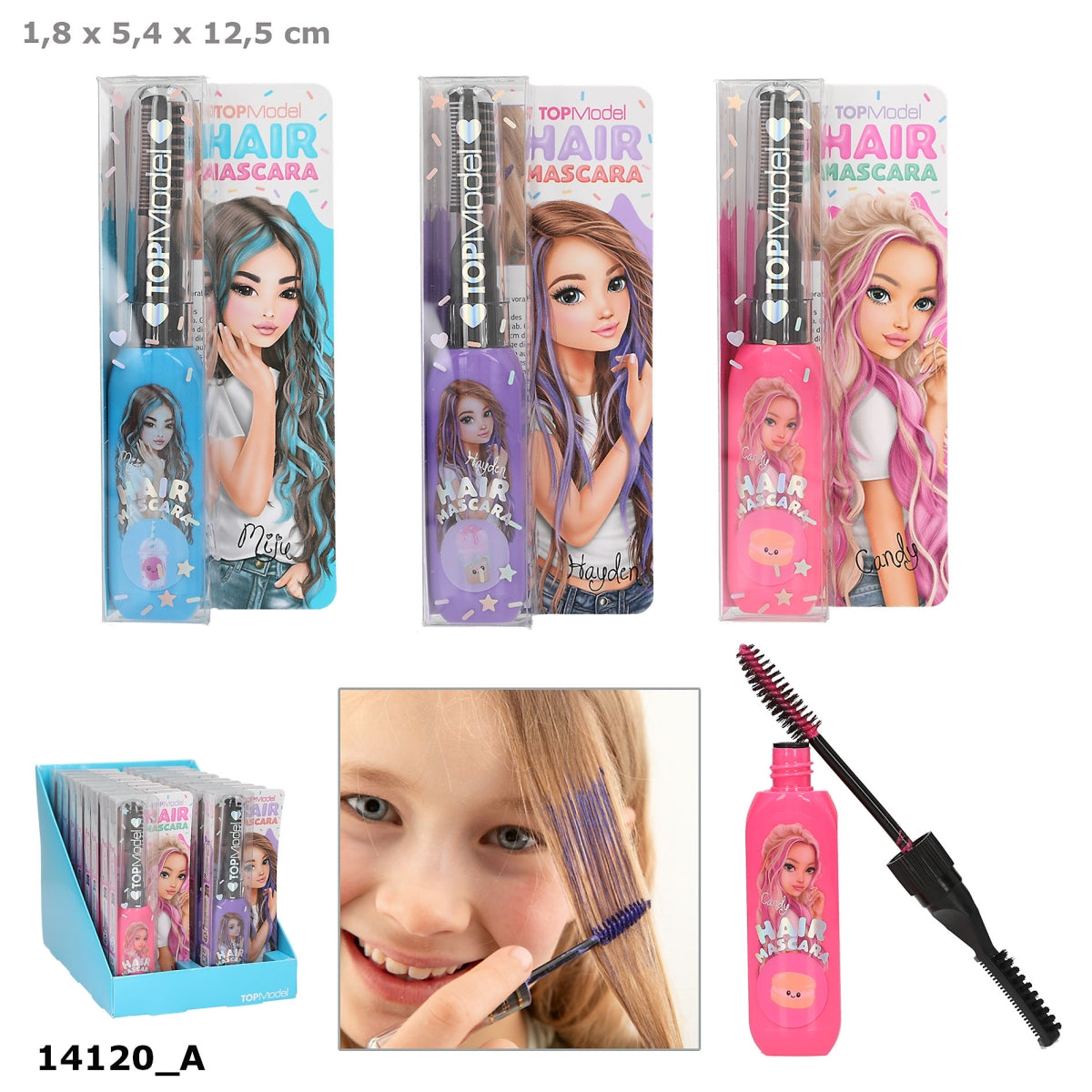 TOPModel Haarmascara CANDY GLAM – 1 von 3 Farben zufällig