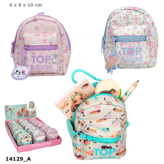 TOPModel Mini Rucksack Schreibset – 1 von 3 Designs (Zufall)
