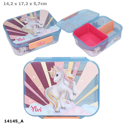 Ylvi Brotdose SUGAR POP - Einhorn mit Extrabox & Teiler
