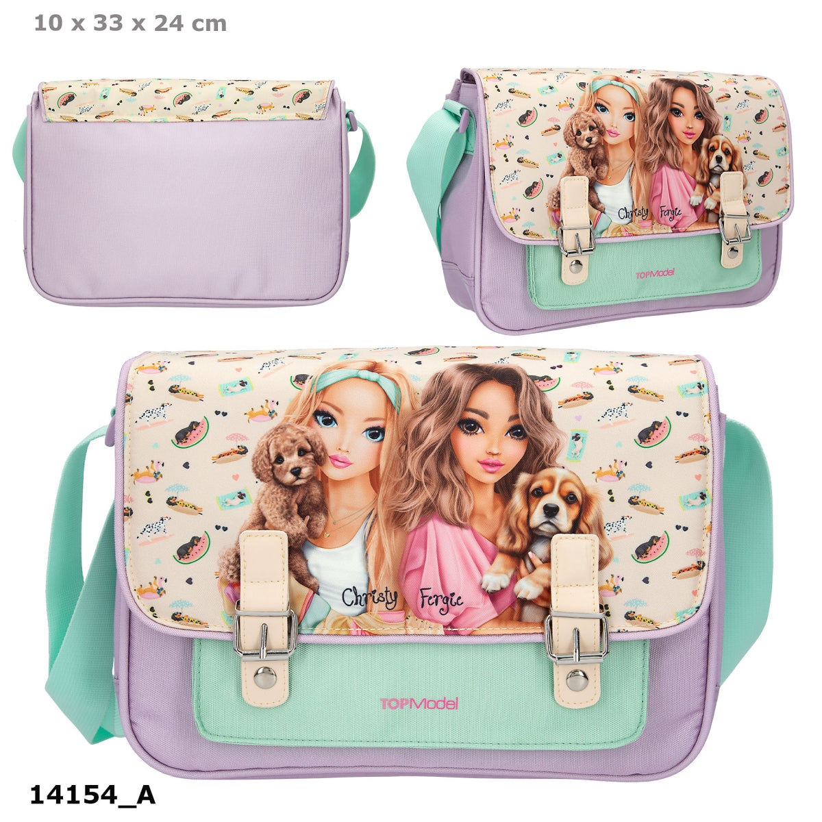 TOPModel Umhängetasche SUNNY DOG – 1 von 3 Designs zufällig