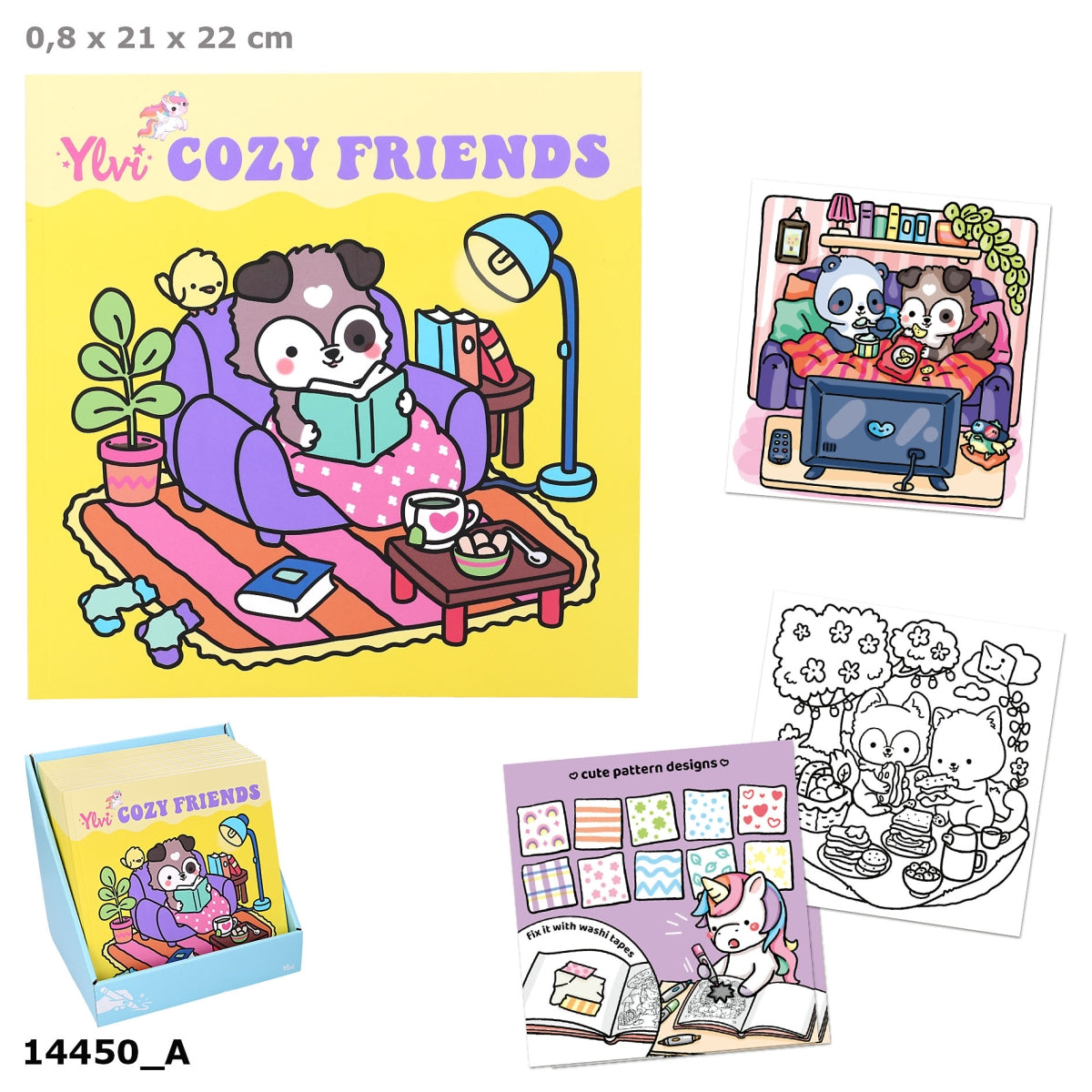 Ylvi COZY Friends Malbuch 64 Seiten | DEPESCHE Kawaii