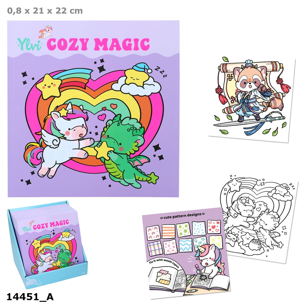 Ylvi COZY Magic Malbuch 64 Seiten | DEPESCHE Kawaii