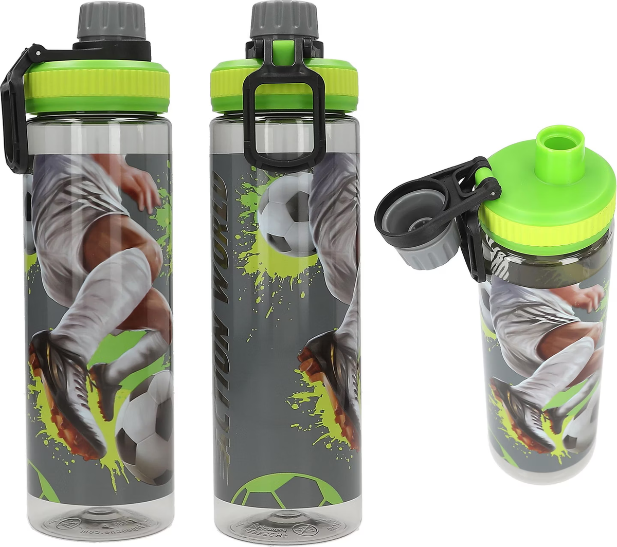 Action World Trinkflasche XL Fußball 700ml Tritan BPA-frei