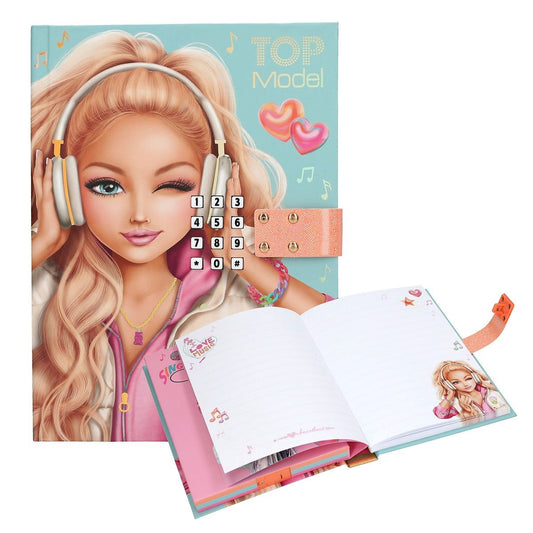 TOPModel Tagebuch mit Sound & Geheimcode MUSIC