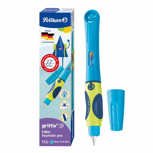 Pelikan griffix Füller RH neonblau für Rechtshänder