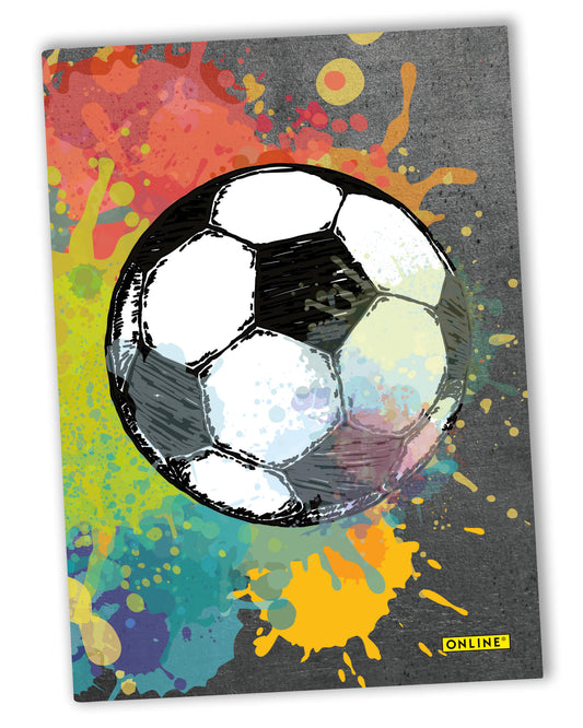 ONLINE PEN Notizbuch A5 Soccer | Hard Cover, dotted, 96 Blatt