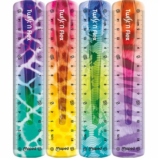 Maped Twist'n Flex ANIMALS Lineal 15 cm – 1 von 4 Designs (Zufallsauswahl)