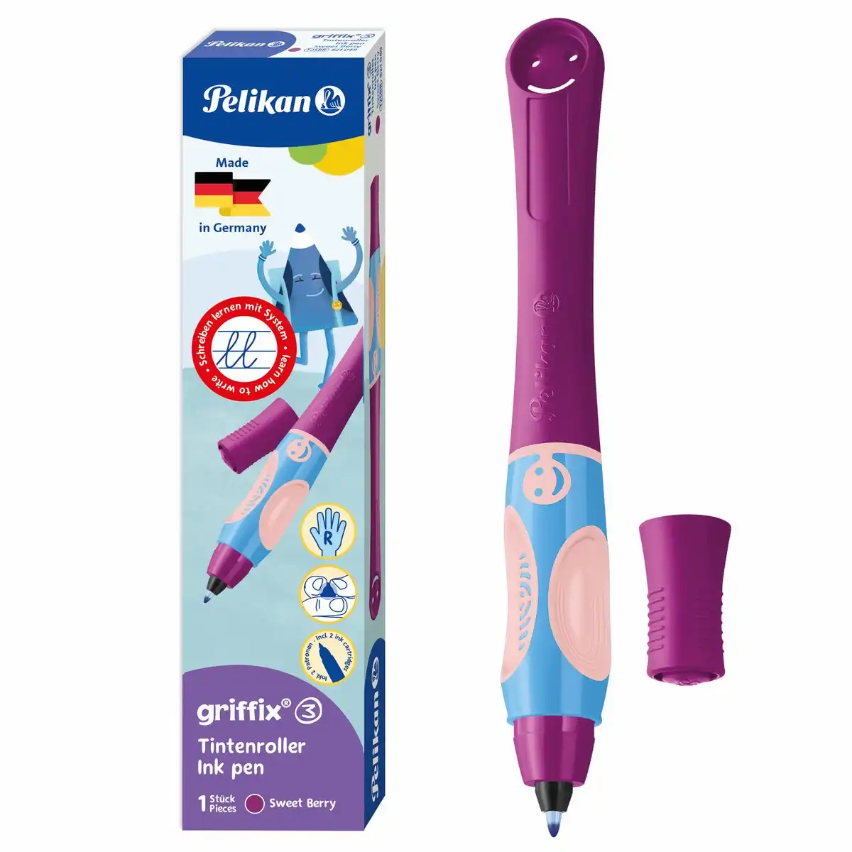 Pelikan griffix Tintenroller RH sweetberry – Schreiblern-Stufe 3