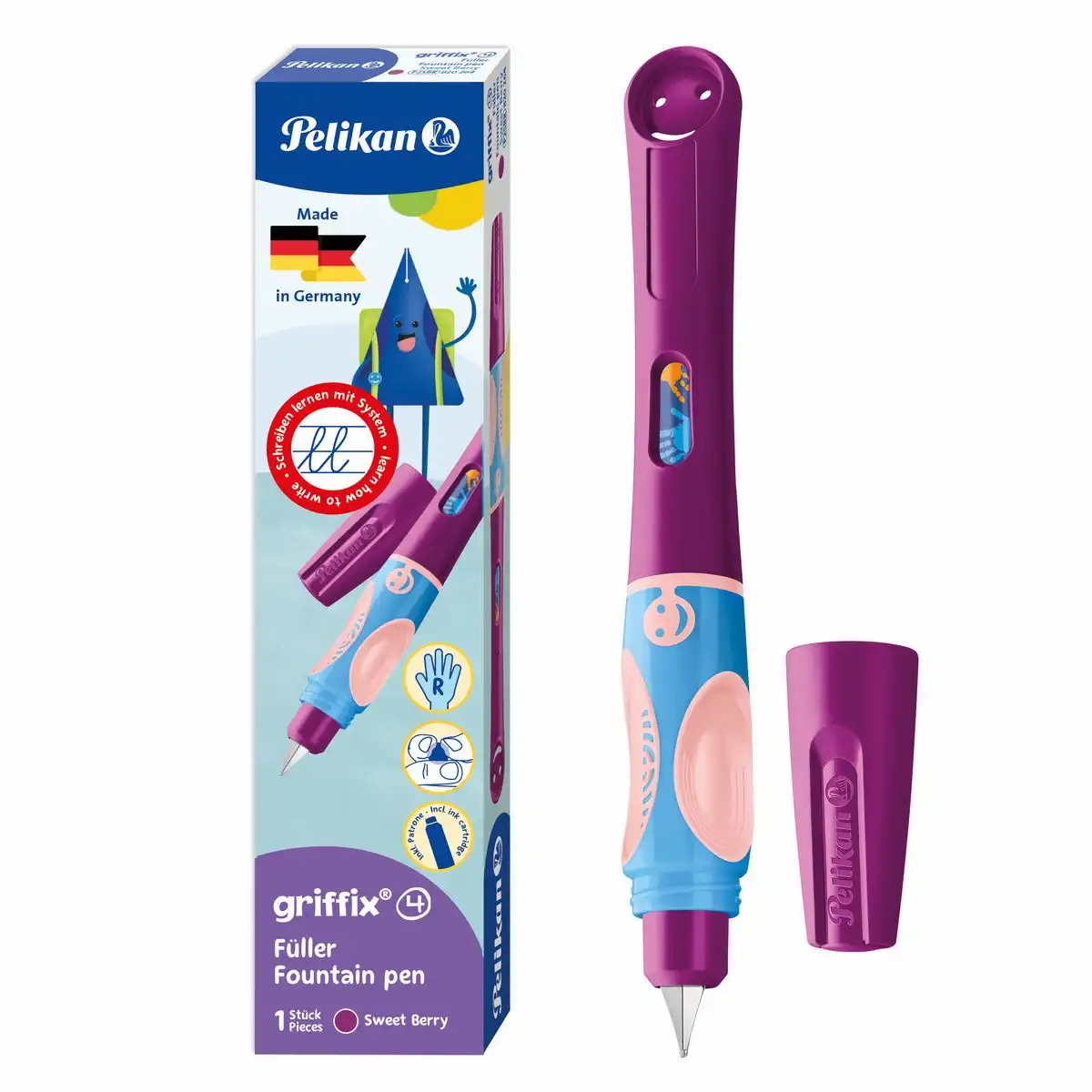 Pelikan griffix Füller RH sweetberry für Rechtshänder