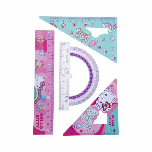 CoolPack Geometrie-Set Hello Kitty – 4-teilig, pastell-pink
