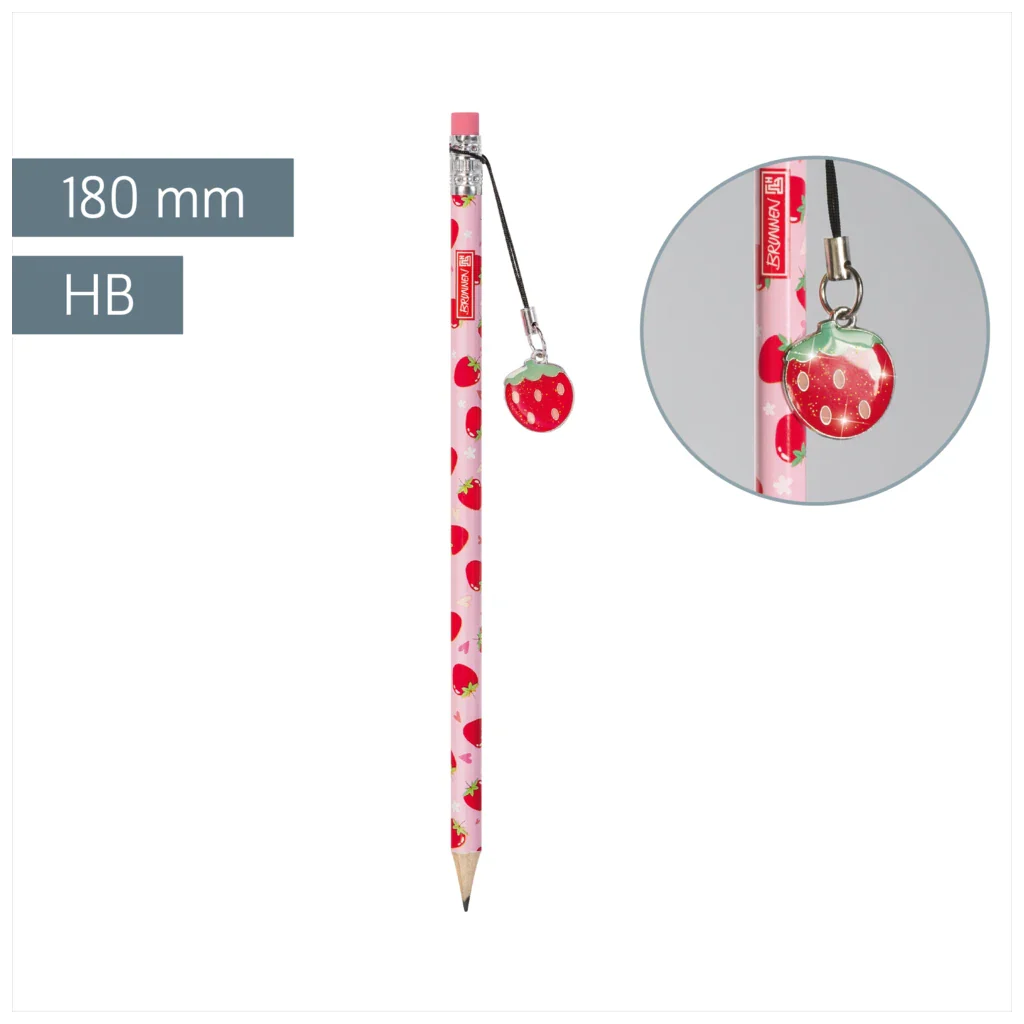 BRUNNEN Bleistift HB Fruity Love, 180 mm, zufälliges Design