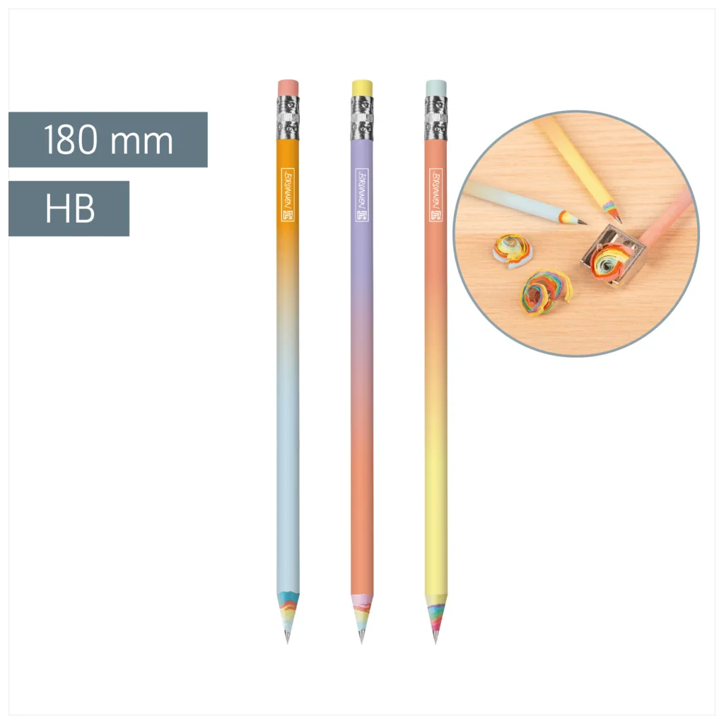 BRUNNEN Bleistift Pastell HB – 1 Stk., Design zufällig (3 Motive)