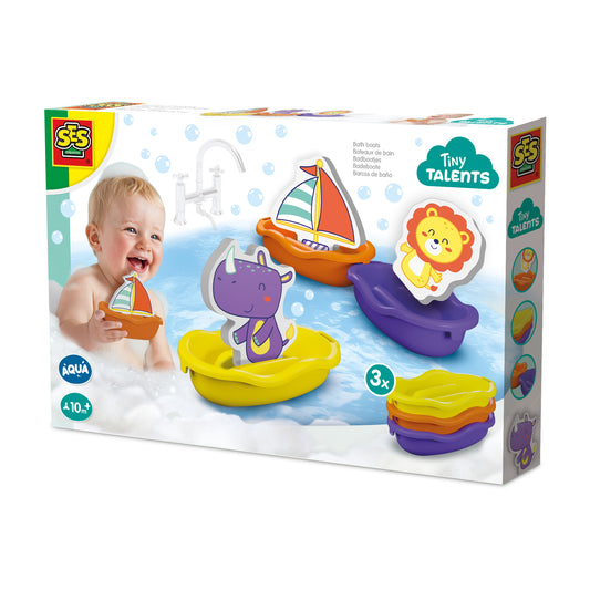 SES Creative Badeboote Safaritiere – 3 Boote & 3 Figuren