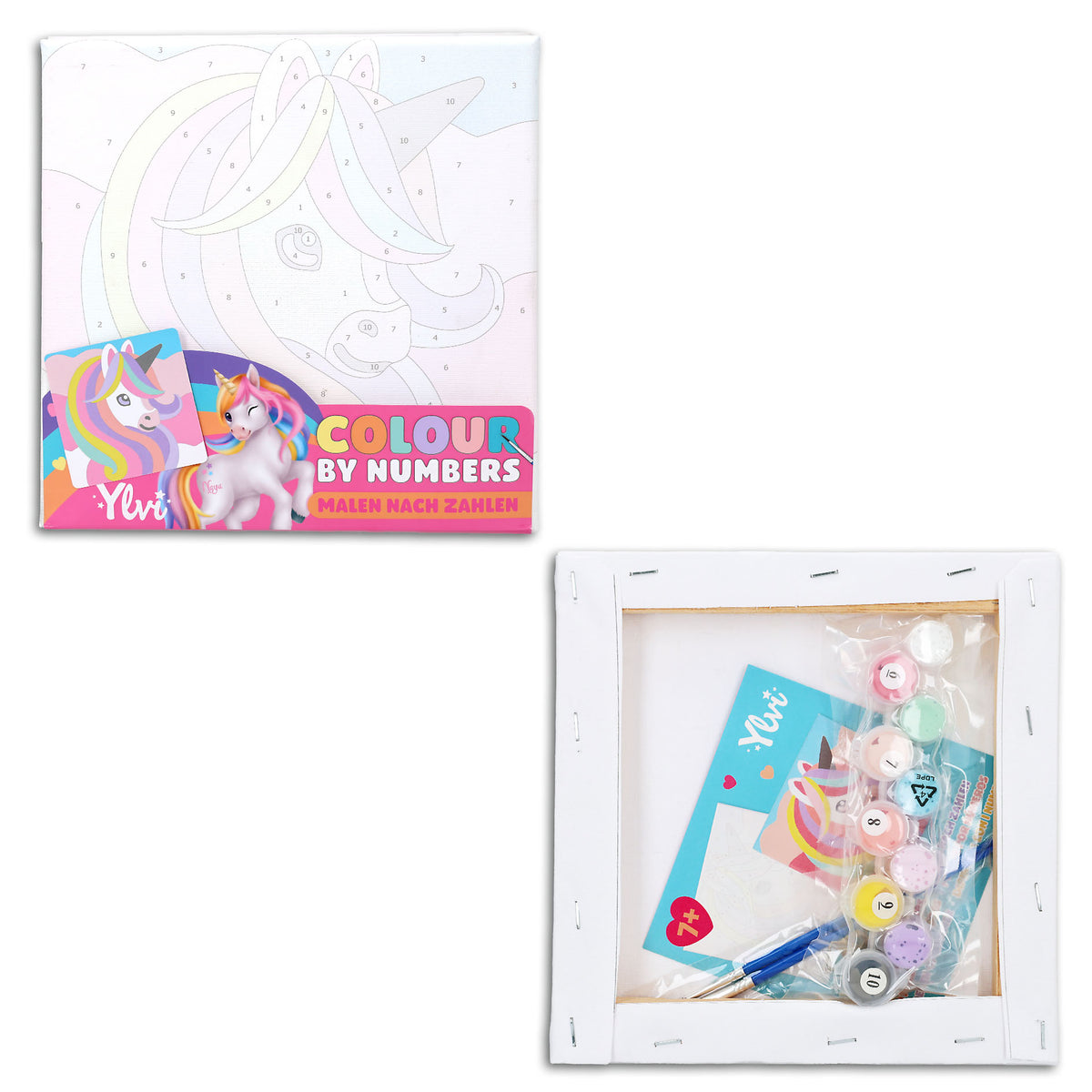Ylvi Einhorn Malen nach Zahlen, 1 von 2 Designs zufällig
