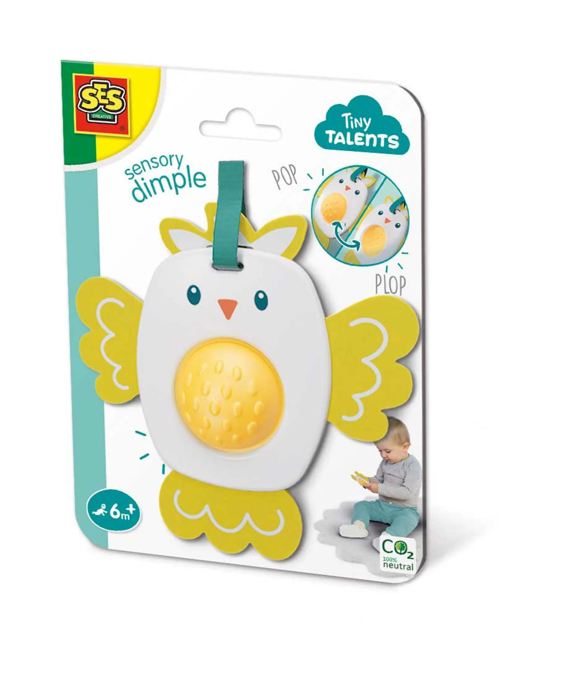 SES Creative Greifspielzeug Dimple Vogel - Sensorisches Lernspielzeug