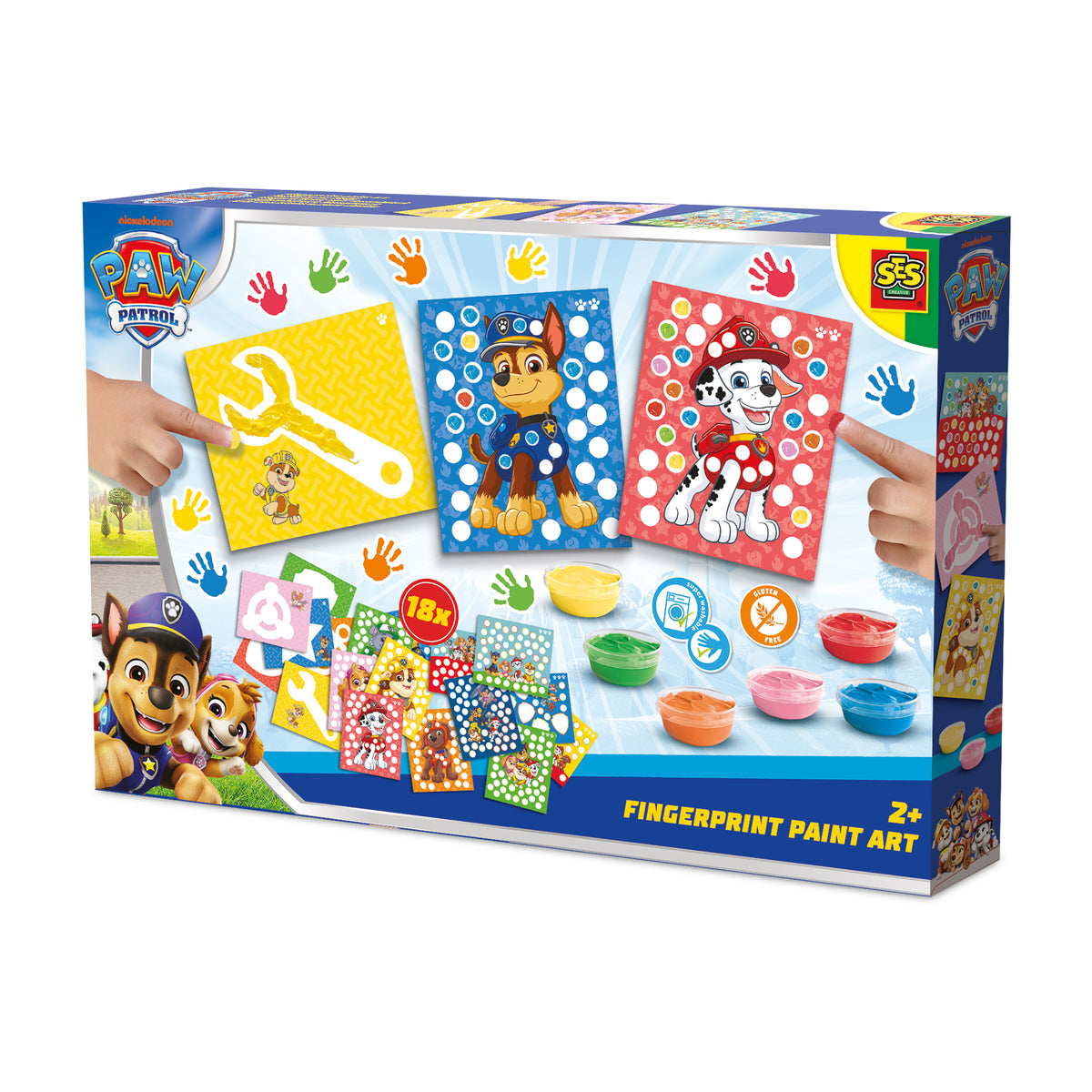SES Creative Paw Patrol – Fingerabdruck Kunstwerk, 18 Karten