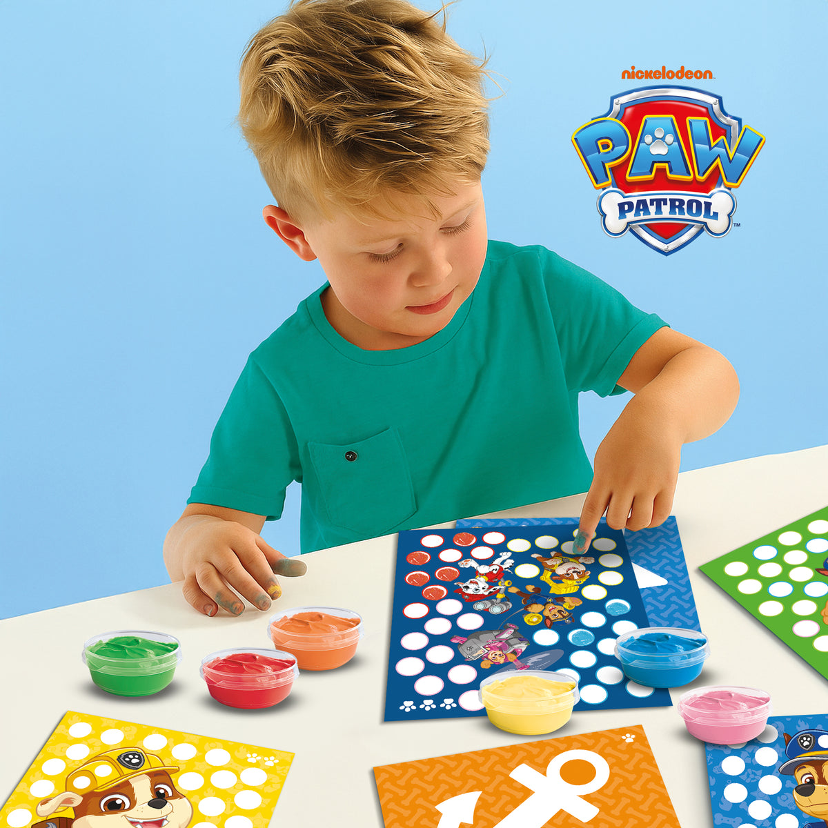 SES Creative Paw Patrol – Fingerabdruck Kunstwerk, 18 Karten