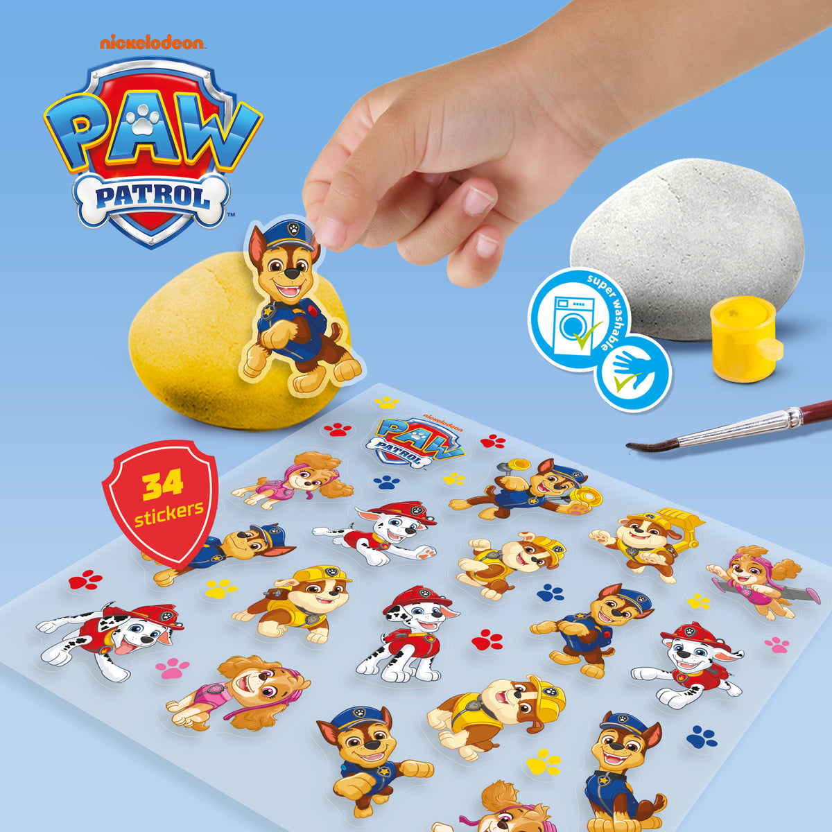 SES Creative Paw Patrol – Steine bemalen, 5 Steine