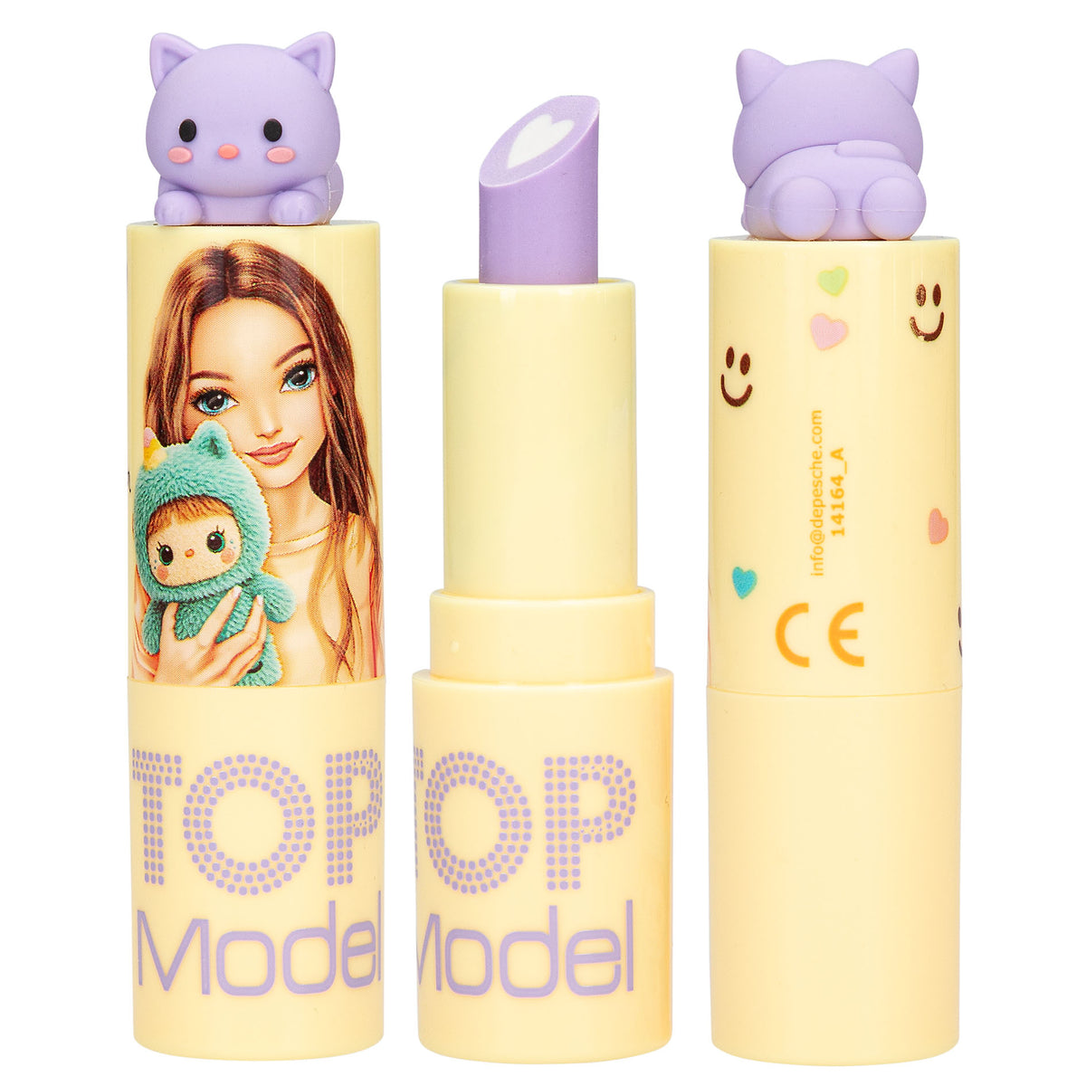 TOPModel Lippenstift Radierer mit Topper – 1 von 2 (zufällig)