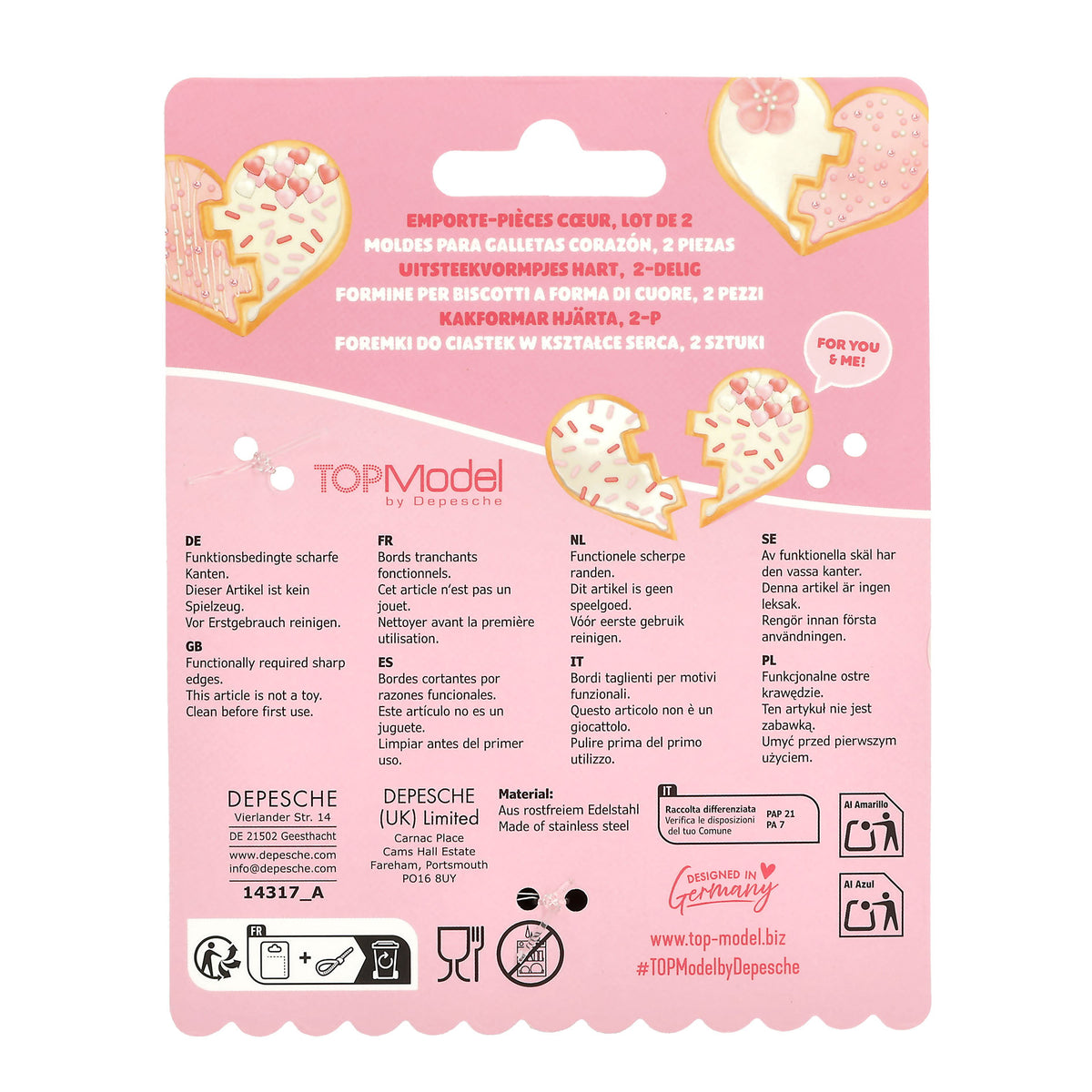 TOPModel BAKE and CREATE Ausstecher Herz 2-tlg. | DEPESCHE