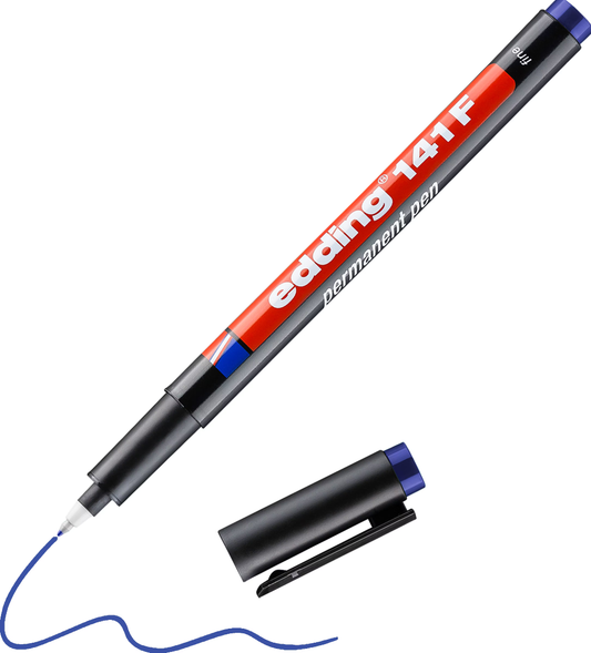 edding 141 F Permanent Pen blau – Fineliner 0,6 mm