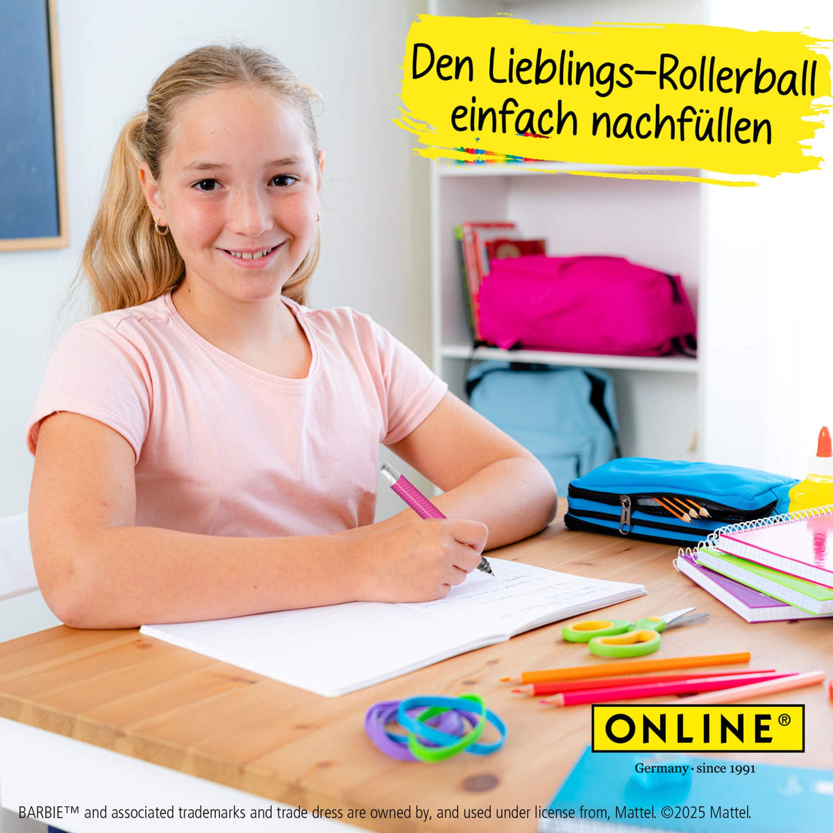 ONLINE College Rollerball Pen Barbie Design