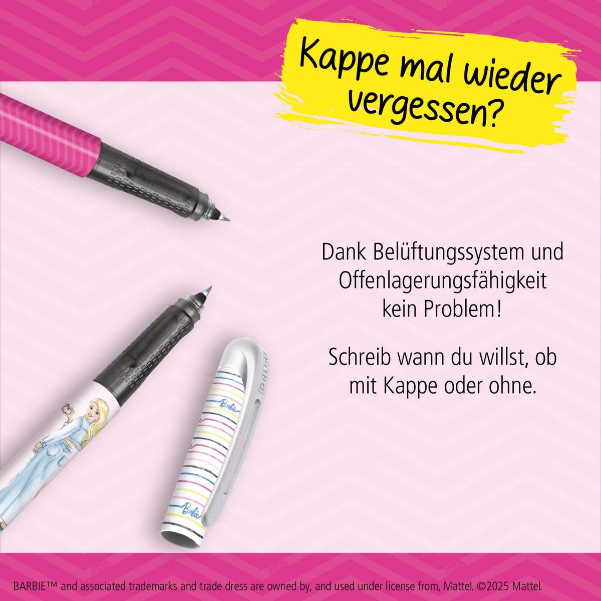 ONLINE College Rollerpen Barbie - Tintenroller mit 0,5 mm Kugel