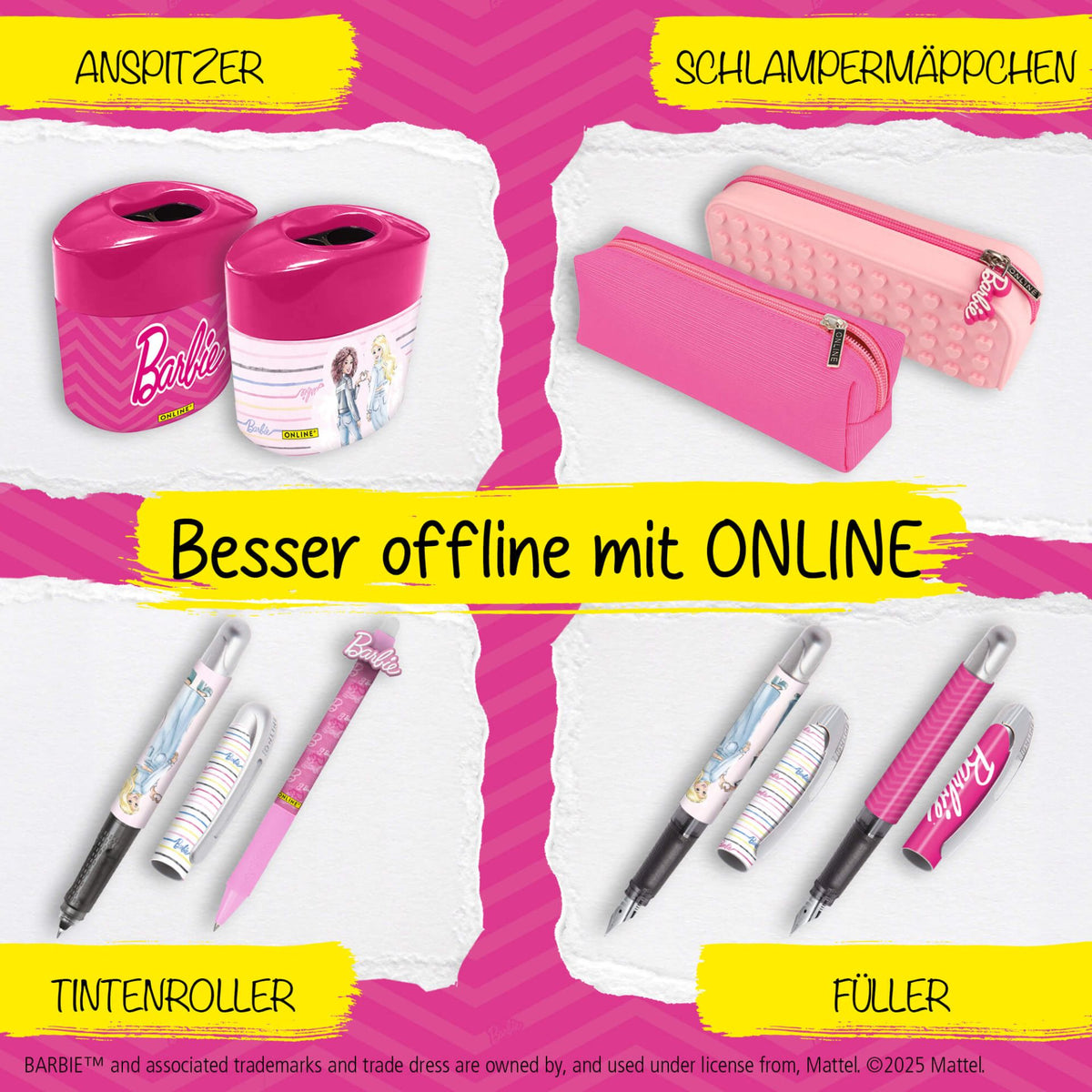 ONLINE College Rollerball Pen Barbie Design