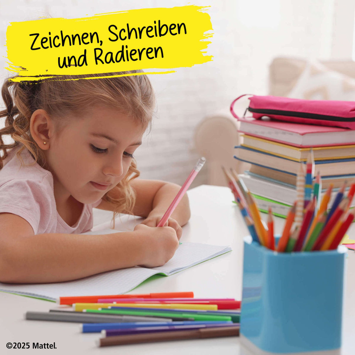 Barbie Bleistifte 6er Set mit Radierer - Schule & Malen