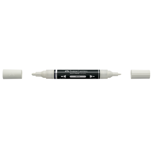 Faber-Castell Multimark Acrylic Marker – Farbe: Weiss / White