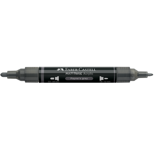 Faber-Castell Multimark Acrylic Dual Tip Payne's Grey