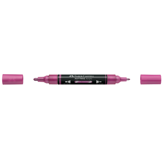 Faber-Castell Multimark Acrylic Dual Tip pink metallic
